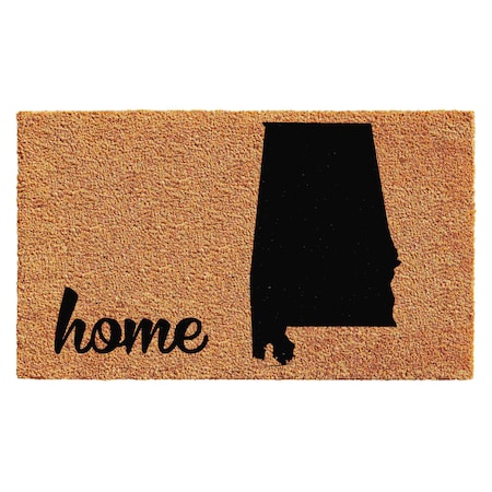 Calloway Mills Entrance Mat, Coir, Natural, Black 102882436